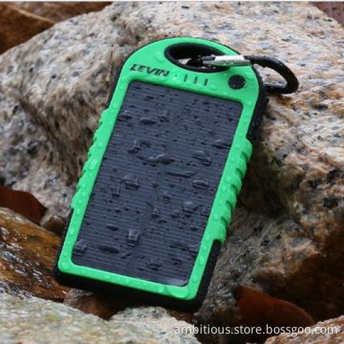 Solar Power Bank for iPhone with Waterproof Function